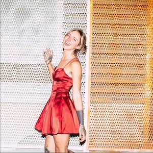 Bebe Red Party Mini Dress